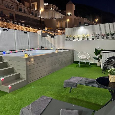 Big Villa Puerto Rico Streetfront With Private Saltwater Jacuzzi Pool, Bbq, Kitchen & 3 Terraces Near Shopping Center Puerto Rico (Gran Canaria) Luaran gambar