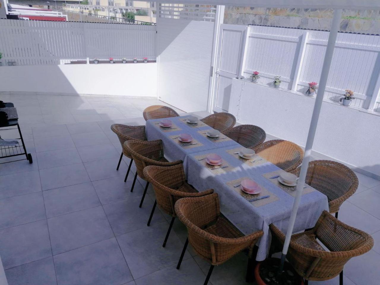 Big Villa Puerto Rico Streetfront With Private Saltwater Jacuzzi Pool, Bbq, Kitchen & 3 Terraces Near Shopping Center Puerto Rico (Gran Canaria) Luaran gambar