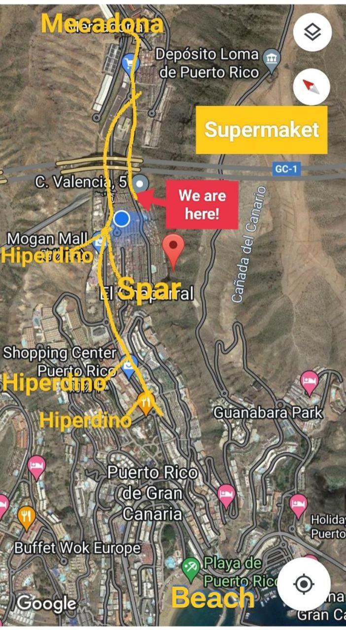 Big Villa Puerto Rico Streetfront With Private Saltwater Jacuzzi Pool, Bbq, Kitchen & 3 Terraces Near Shopping Center Puerto Rico (Gran Canaria) Luaran gambar